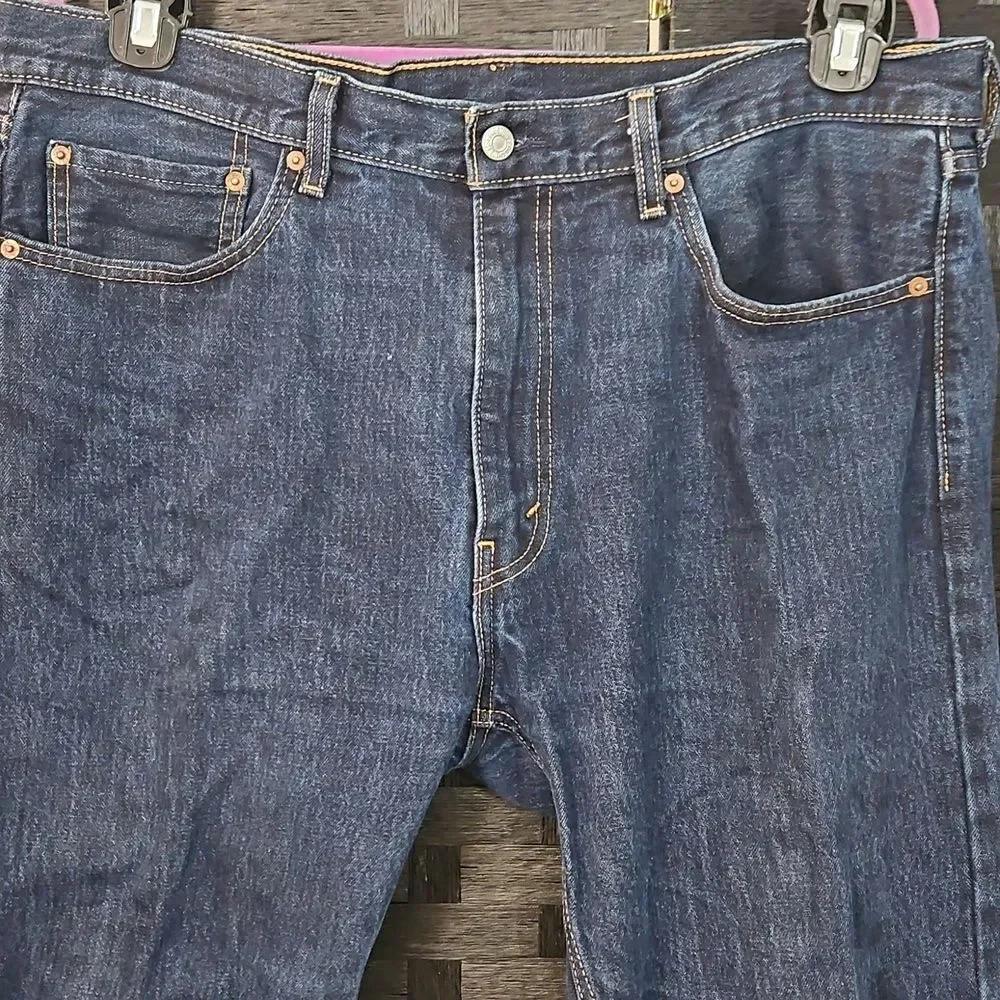 Men's Levis 505 Classic Blue Denim Jeans 38x30